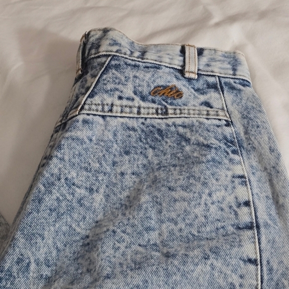 Vintage Chic 80s acid wash distressed jeans sz 10 - Picture 7 of 9